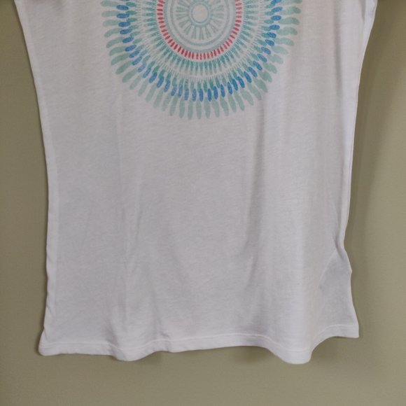 Columbia White Mandala Tee Shirt Extra Small - Picture 6 of 9